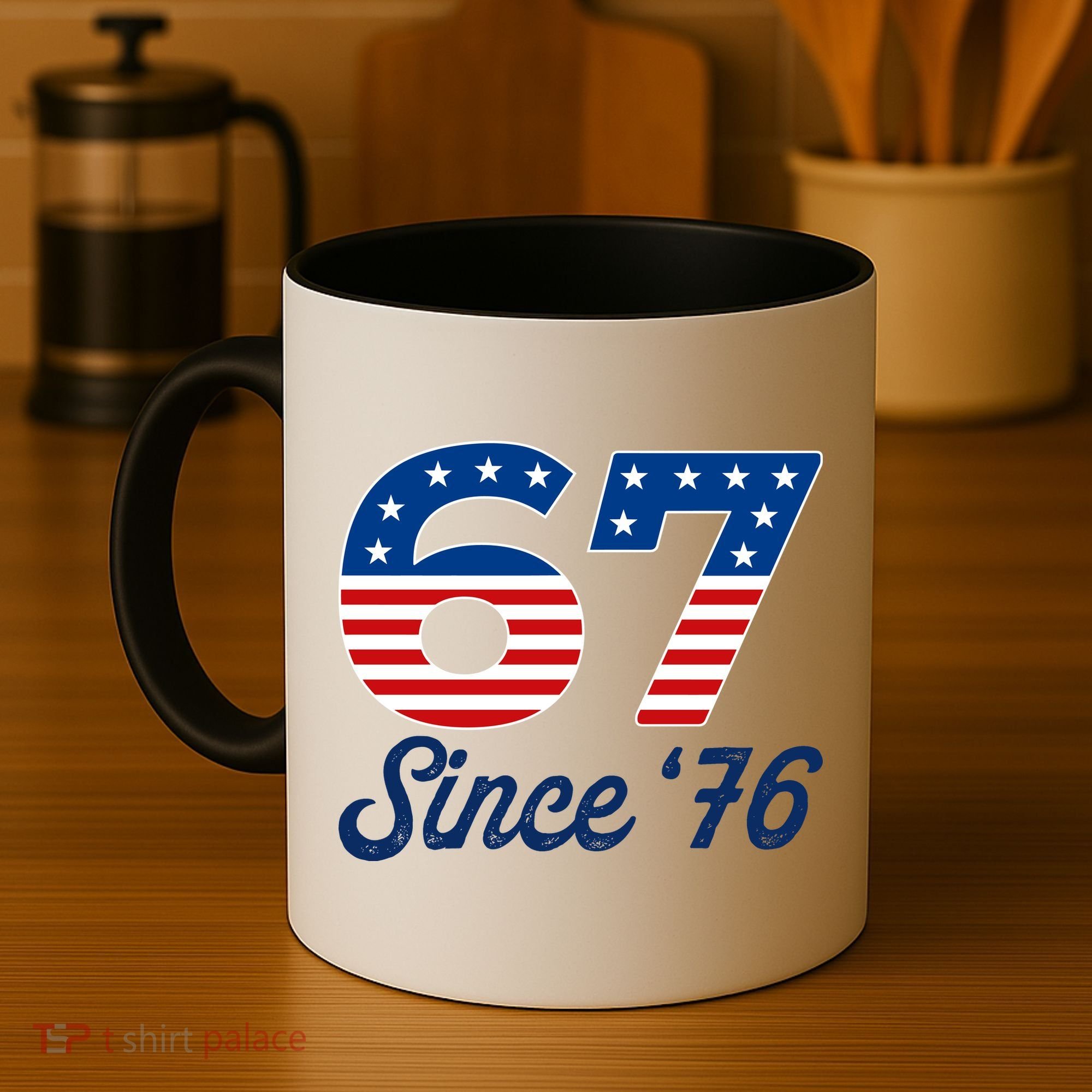 Patriotic 67 Since '76 USA 6-7 Meme Six Seven Coffee Mug