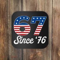Patriotic 67 Since '76 USA 6-7 Meme Six Seven Coaster thumb 0