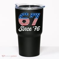 Patriotic 67 Since '76 USA 6-7 Meme Six Seven Tumbler thumb 0