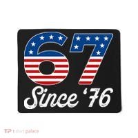Patriotic 67 Since '76 USA 6-7 Meme Six Seven Mousepad thumb 0