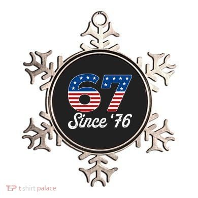 Patriotic 67 Since '76 USA 6-7 Meme Six Seven Ornament