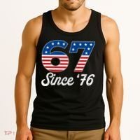 Patriotic 67 Since '76 USA 6-7 Meme Six Seven Tank Top thumb 3