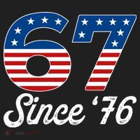 Patriotic 67 Since '76 USA 6-7 Meme Six Seven Golf Towel thumb 3
