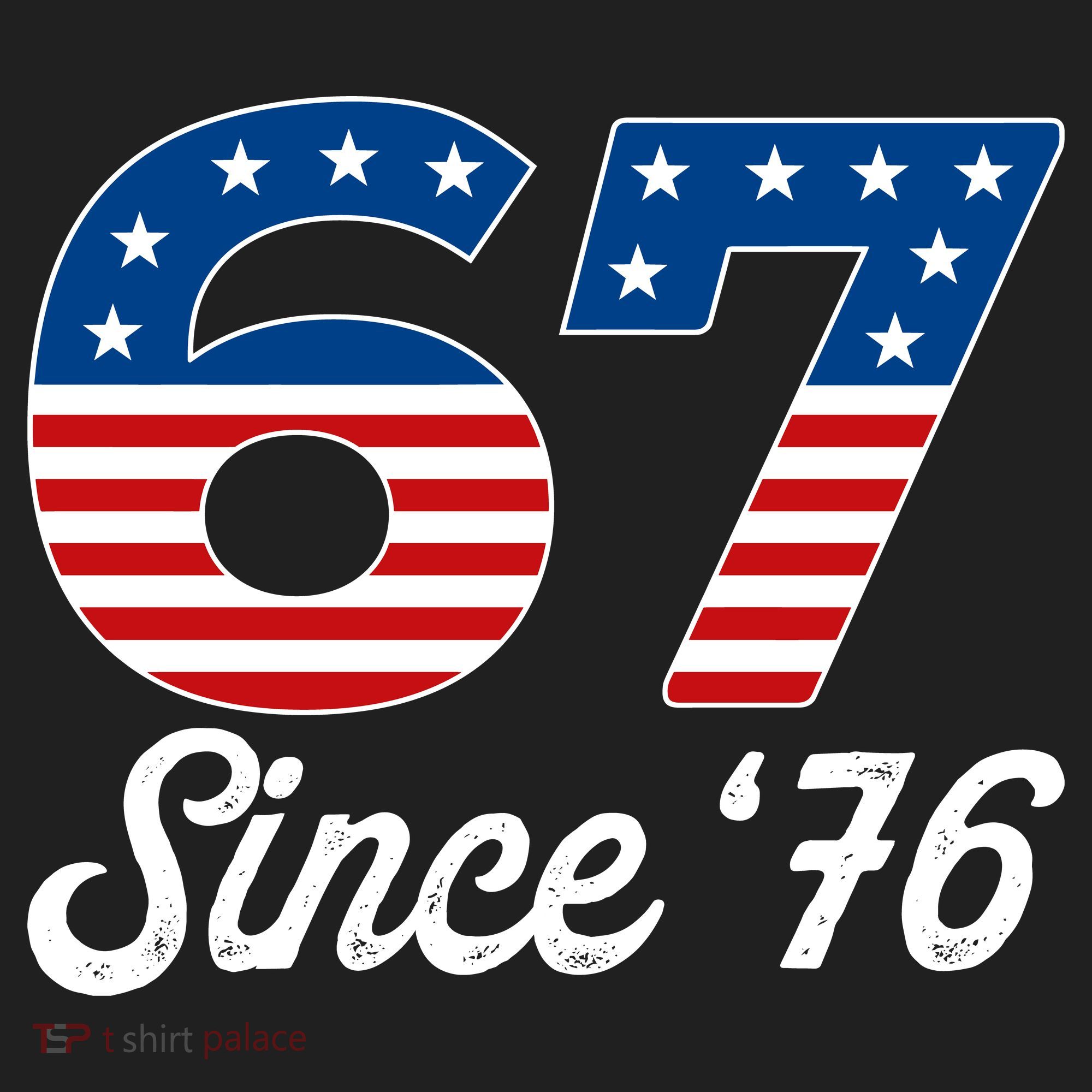 Patriotic 67 Since '76 USA 6-7 Meme Six Seven Golf Towel