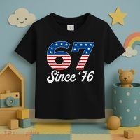 Patriotic 67 Since '76 USA 6-7 Meme Six Seven Toddler T-Shirt thumb 3