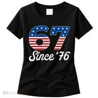 Patriotic 67 Since '76 USA 6-7 Meme Six Seven Women's T-Shirt thumb 0
