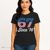 Patriotic 67 Since '76 USA 6-7 Meme Six Seven Women's T-Shirt thumb 4