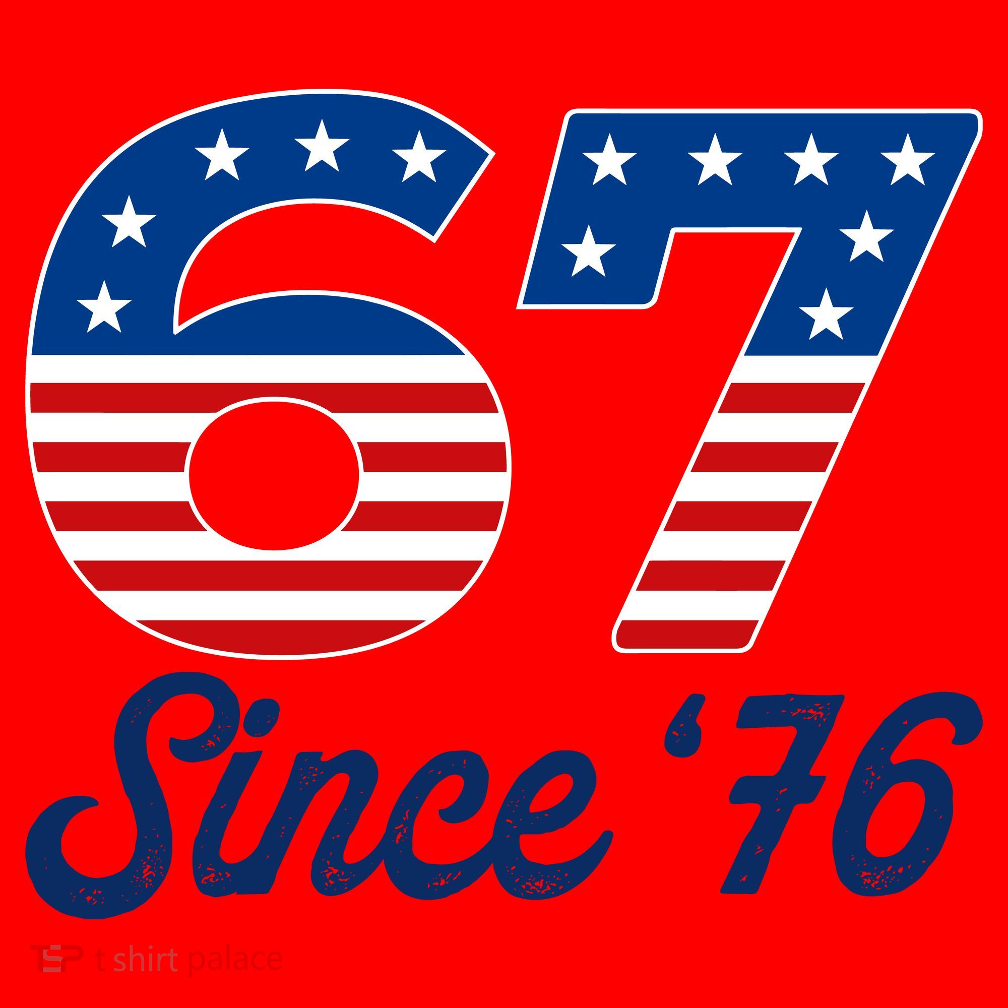Patriotic 67 Since '76 USA 6-7 Meme Six Seven Santa Hat