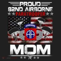 Proud 82nd Airborne Paratrooper Mom Us Flag Meaningful Gift Veteran Mother Funny Beanie thumb 2