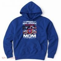 Proud 82nd Airborne Paratrooper Mom Us Flag Meaningful Gift Veteran Mother Funny Hoodie thumb 0