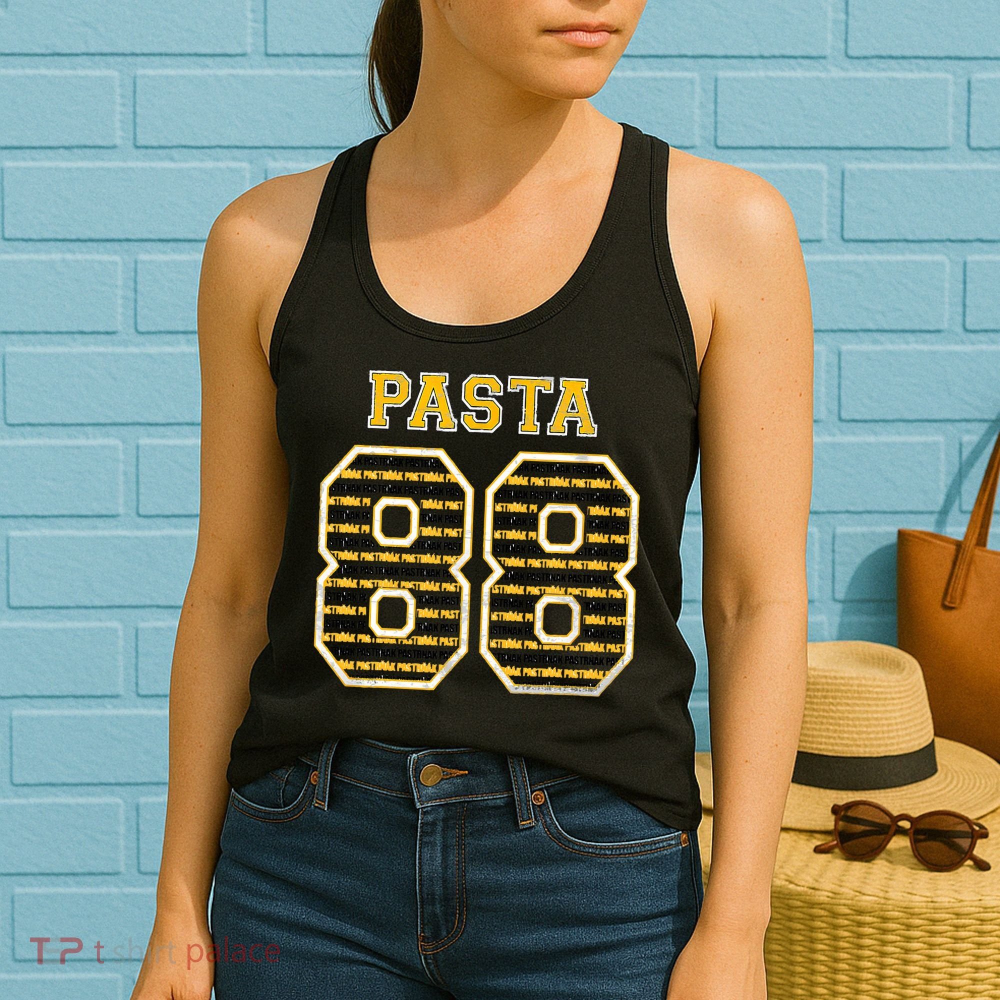 PASTA 88 Pastrnak Boston Professional Ice Hockey Inspired Women's Tank Top