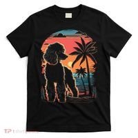 Poodle 80s Sunset Vintage Retro Style T-Shirt thumb 0
