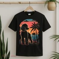 Poodle 80s Sunset Vintage Retro Style T-Shirt thumb 2