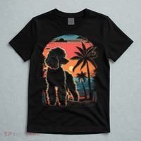 Poodle 80s Sunset Vintage Retro Style T-Shirt thumb 5