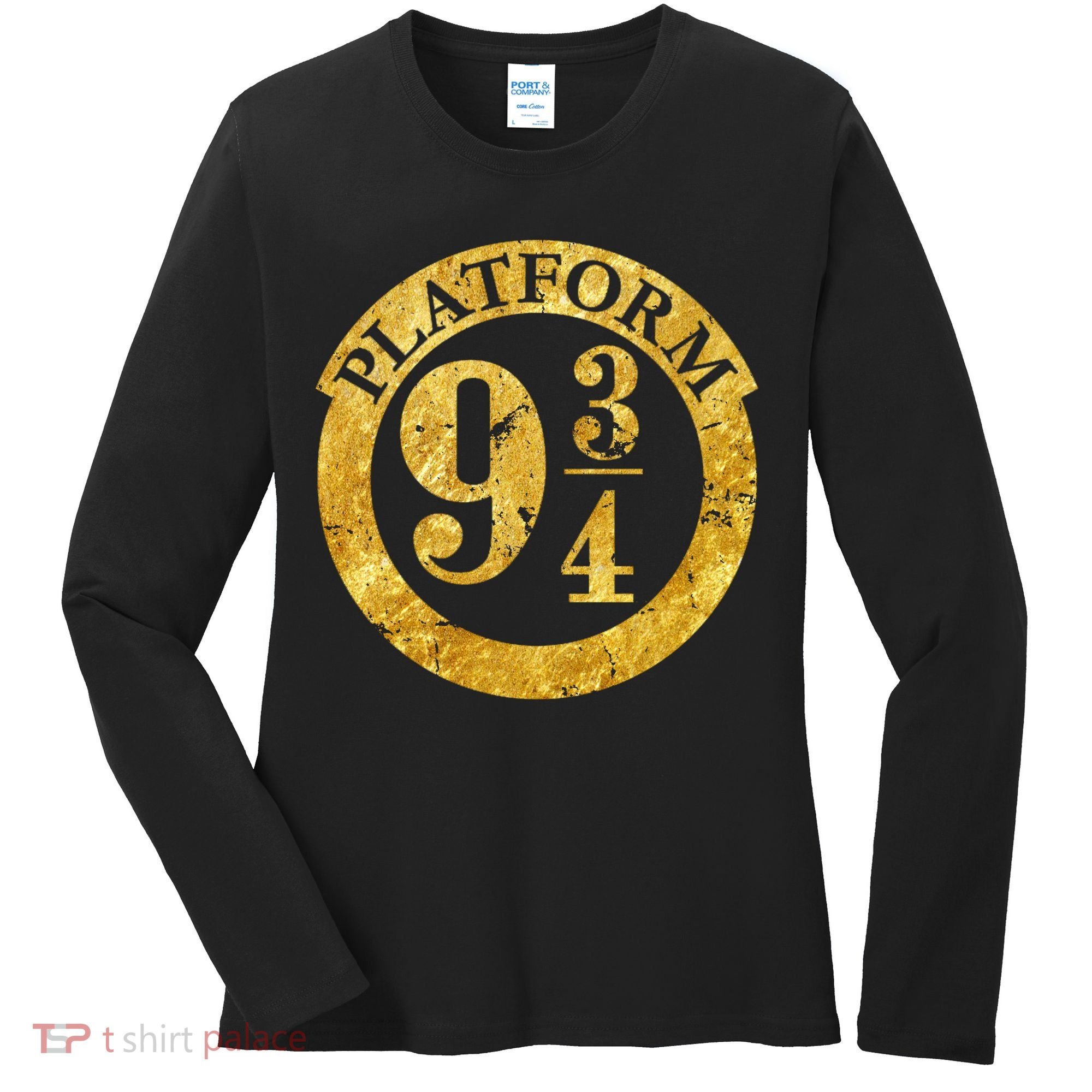 Platform 9 34 Golden Logo Women's Long Sleeve Shirt