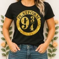 Platform 9 34 Golden Logo Women's T-Shirt thumb 2