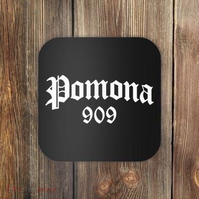 Pomona 909 Area Code Og Chicano Pride Mexican Tattoo Biker Coaster