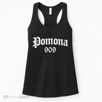 Pomona 909 Area Code Og Chicano Pride Mexican Tattoo Biker Women's Tank Top