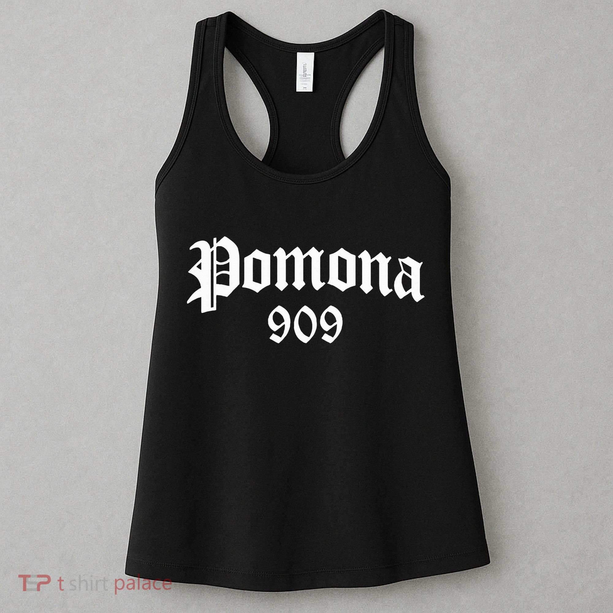 Pomona 909 Area Code Og Chicano Pride Mexican Tattoo Biker Women's Tank Top