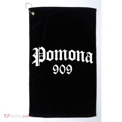 Pomona 909 Area Code Og Chicano Pride Mexican Tattoo Biker Golf Towel