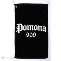 Pomona 909 Area Code Og Chicano Pride Mexican Tattoo Biker Golf Towel thumb 0