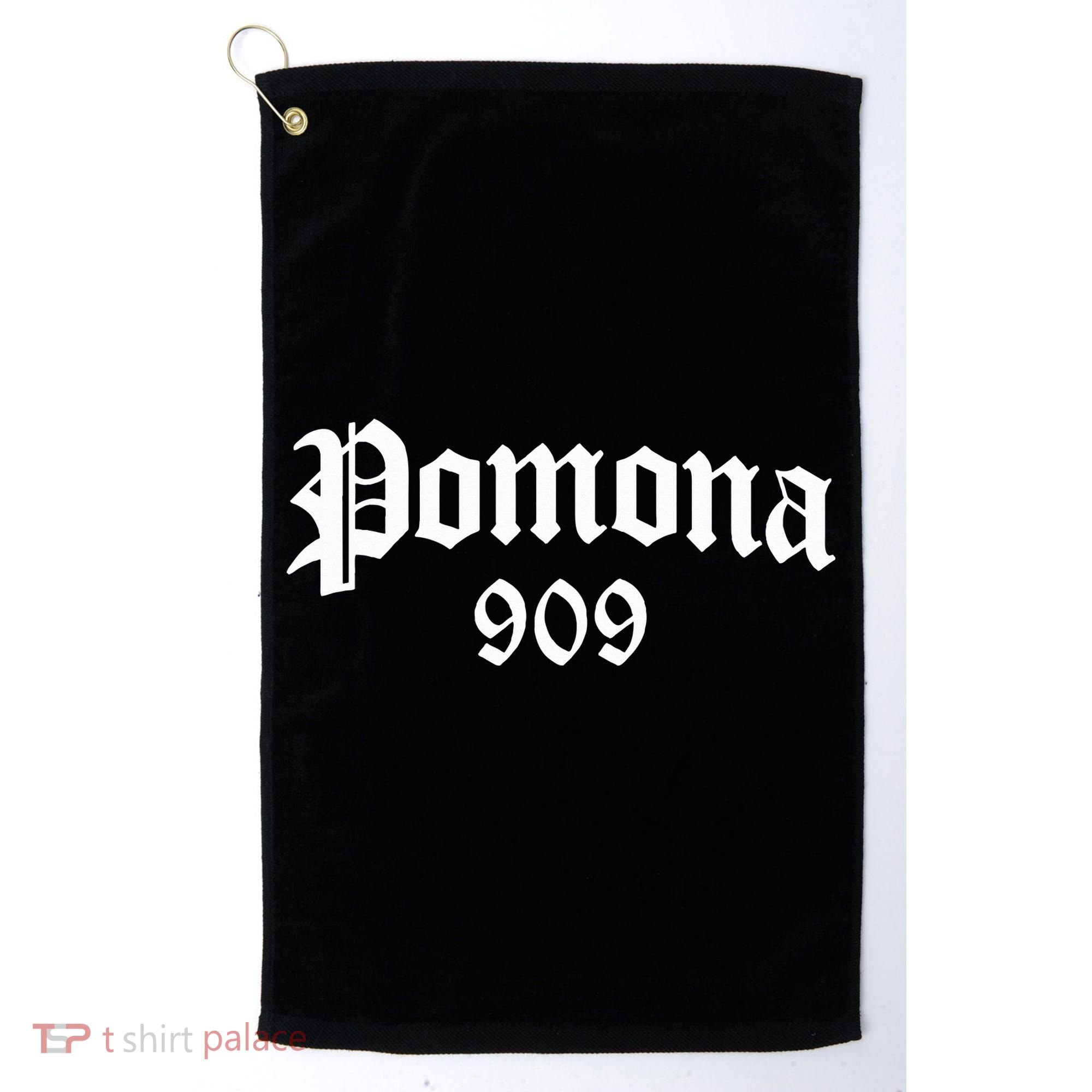 Pomona 909 Area Code Og Chicano Pride Mexican Tattoo Biker Golf Towel