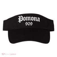 Pomona 909 Area Code Og Chicano Pride Mexican Tattoo Biker Visor thumb 0