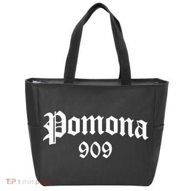 Pomona 909 Area Code Og Chicano Pride Mexican Tattoo Biker Tote Bag