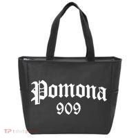 Pomona 909 Area Code Og Chicano Pride Mexican Tattoo Biker Tote Bag thumb 0
