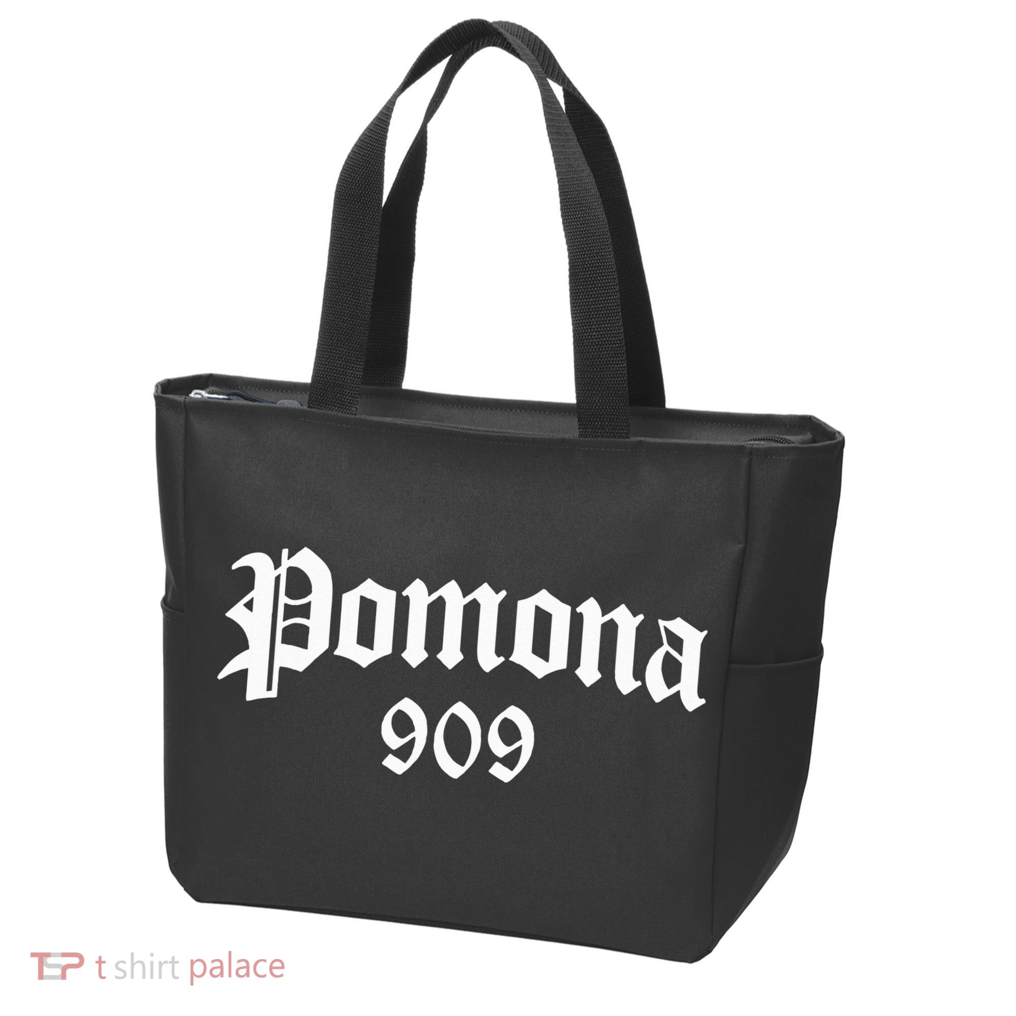 Pomona 909 Area Code Og Chicano Pride Mexican Tattoo Biker Tote Bag