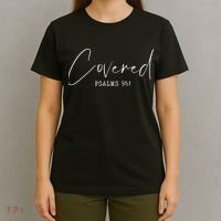 Psalm 911 Christian Prayer Bible Scripture Christ Jesus T-Shirt thumb 4