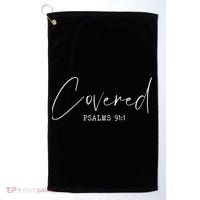 Psalm 911 Christian Prayer Bible Scripture Christ Jesus Golf Towel thumb 0