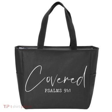 Psalm 911 Christian Prayer Bible Scripture Christ Jesus Tote Bag