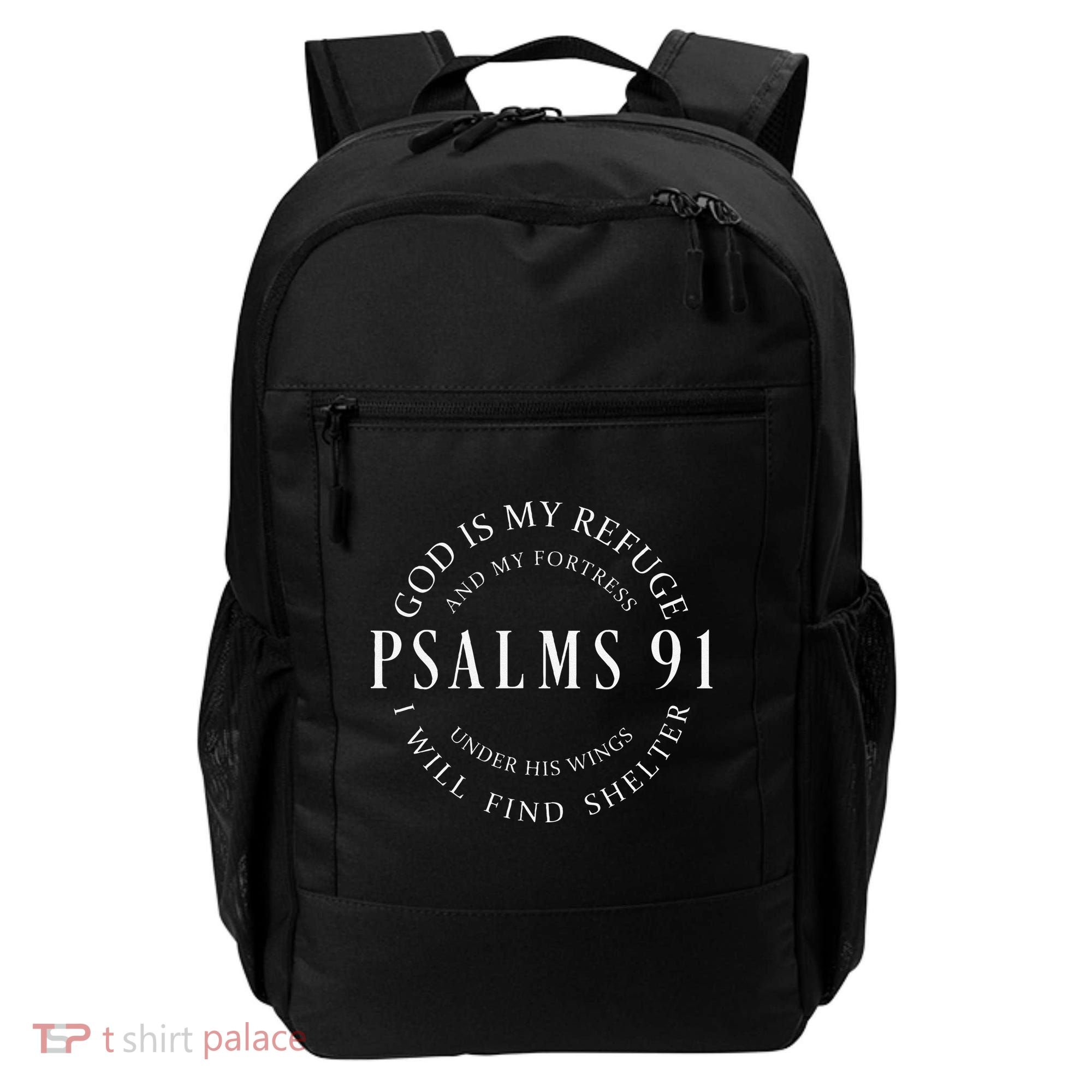 Psalms 91 Christian Blessed Christ Jesus Backpack