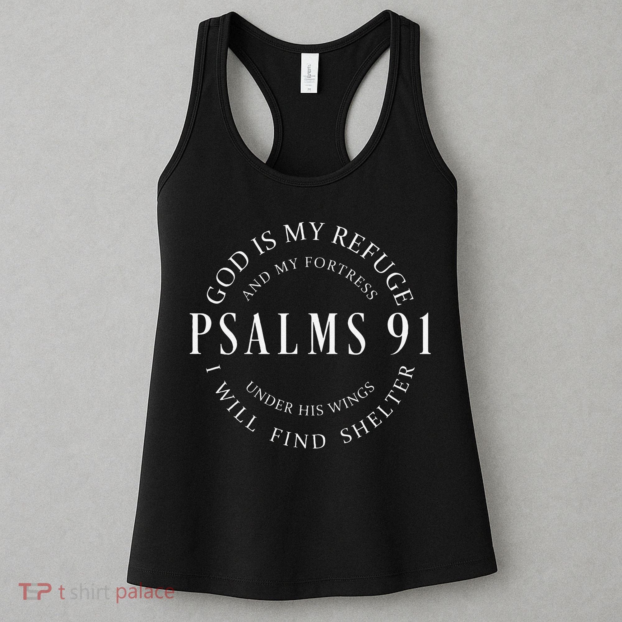 Psalms 91 Christian Blessed Christ Jesus Women's Tank Top