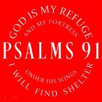Psalms 91 Christian Blessed Christ Jesus Santa Hat thumb 1
