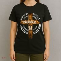 Psalms 91 Christian Blessed Religious Hymn Christ Jesus Love T-Shirt thumb 4