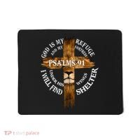 Psalms 91 Christian Blessed Religious Hymn Christ Jesus Love Mousepad thumb 0