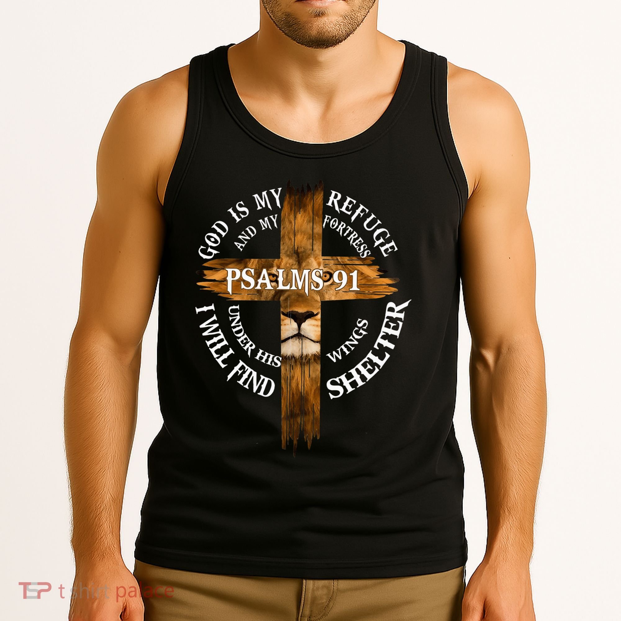 Psalms 91 Christian Blessed Religious Hymn Christ Jesus Love Tank Top