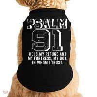 Psalm 91 Christian Bible Verse God Is My Refuge Psalm 91 Doggie Tank thumb 0
