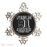 Psalm 91 Christian Bible Verse God Is My Refuge Psalm 91 Ornament thumb 0