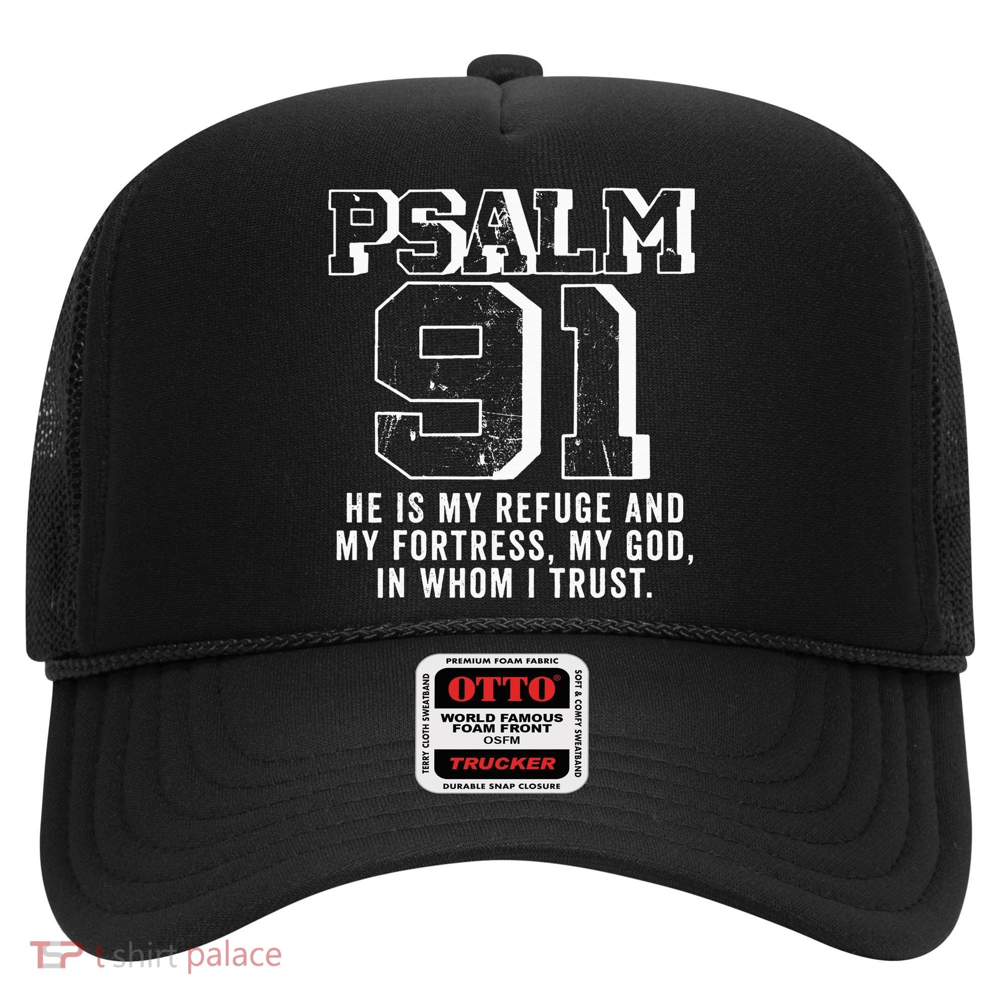 Psalm 91 Christian Bible Verse God Is My Refuge Psalm 91 Hat
