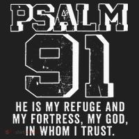 Psalm 91 Christian Bible Verse God Is My Refuge Psalm 91 Golf Towel thumb 3