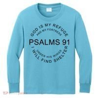 Pslams 91 God Is My Refuge Kids Long Sleeve Shirt thumb 0