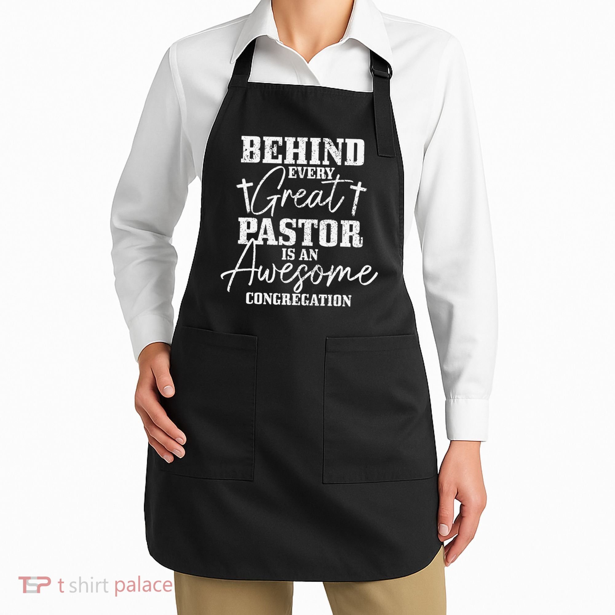 Pastor Appreciation Art Preacher Clergy Christian Apron