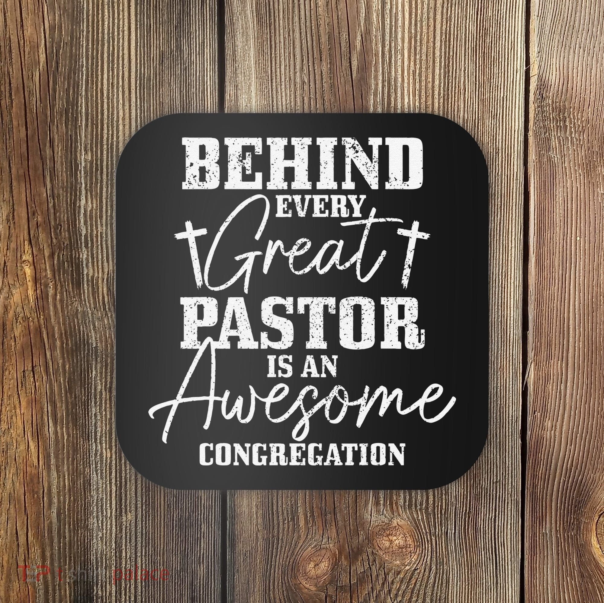 Pastor Appreciation Art Preacher Clergy Christian Coaster