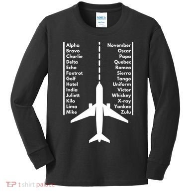 Pilot & Aviation Airplane Kids Long Sleeve Shirt