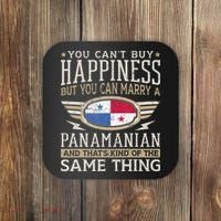 Panamanian And American Flag Panama Proud Coaster thumb 0