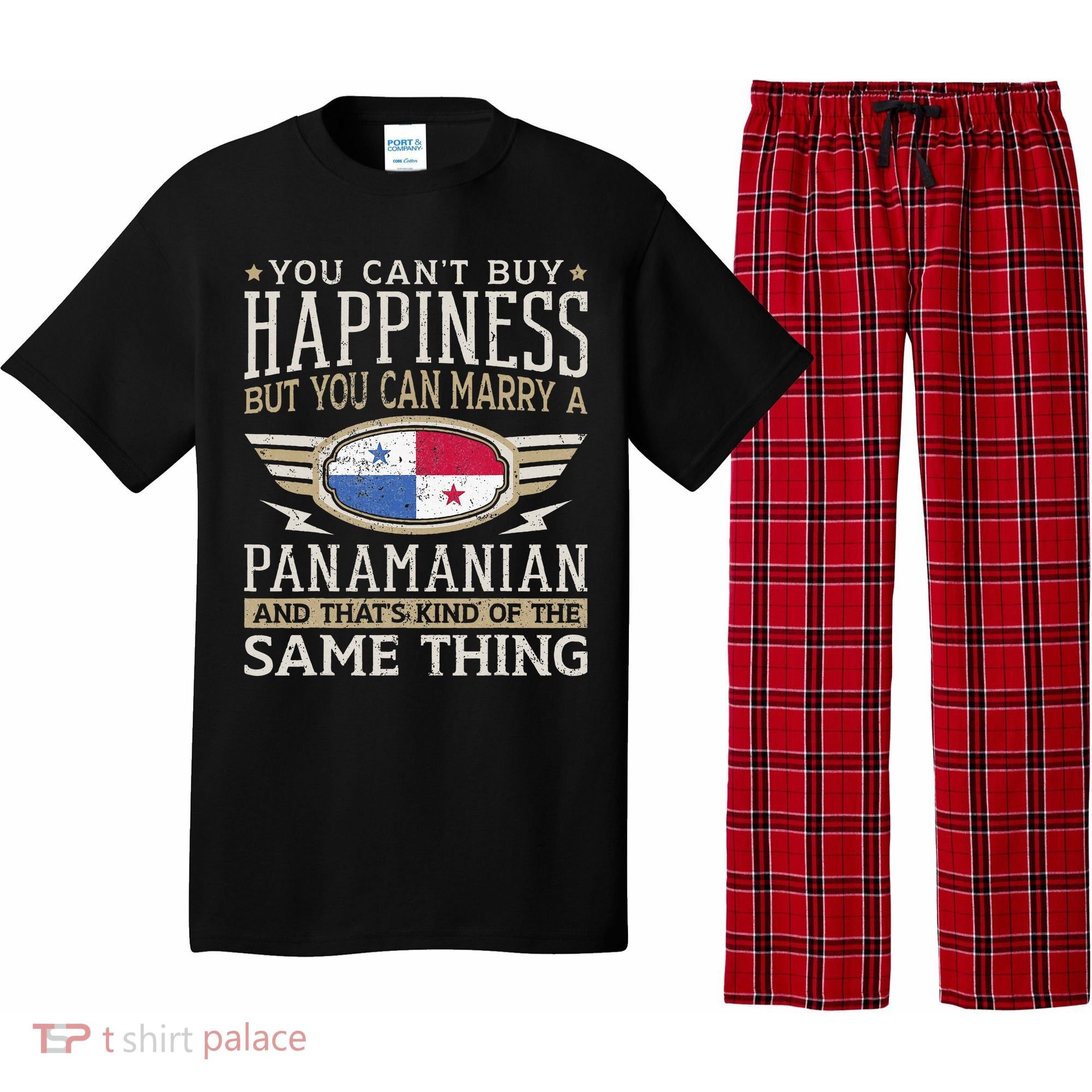 Panamanian And American Flag Panama Proud Pajama Set