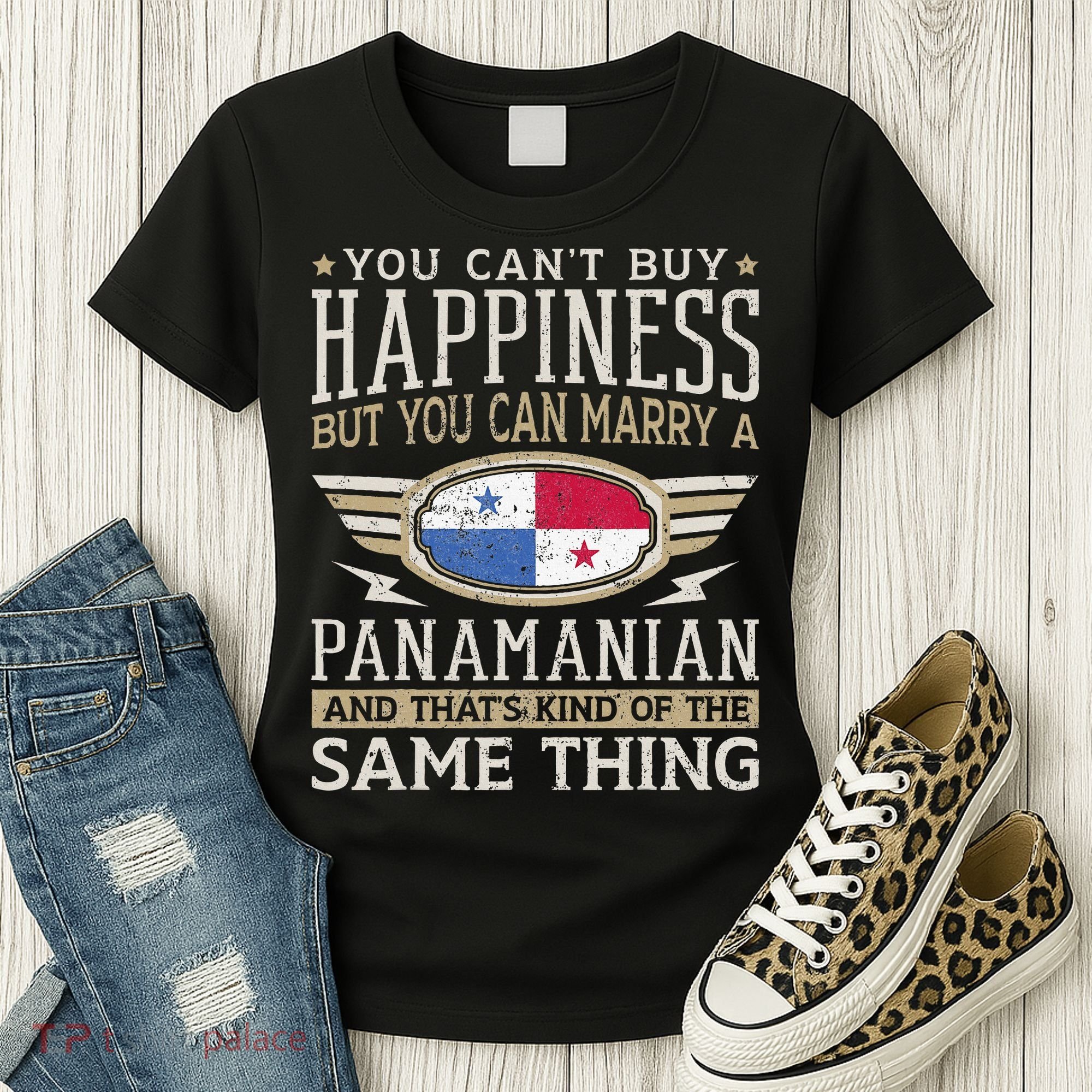 Panamanian And American Flag Panama Proud Women's T-Shirt